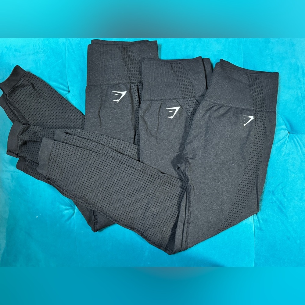 3 pairs Gymshark Vital 2.0 leggings